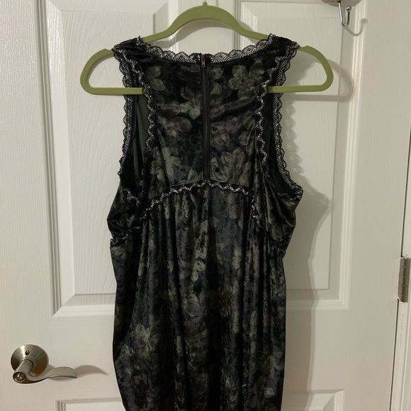 Vintage Dressy Racerback Hi Lo Tank Floral Oversized Size Large - Picture 7 of 9